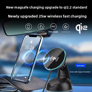 Nuevo <span class=keywords><strong>Cargador</strong></span> Inalámbrico Magnético Q-i2.2 Portátil de 25W con Ventilación de Aire, Carga Rápida, Soporte para Teléfono con Puerto Tipo-C y Rotación de 360° - Product Image 3