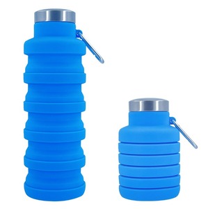 Bouteille d'eau pliable en silicone sans BPA, réutilisable, facile à transporter, pour enfants à l'école, à boire directement, anti-fuite, pour la course à pied, personnalisable - Product Image 6