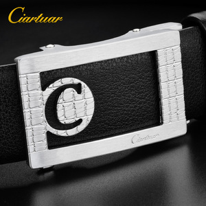 Nhà Máy Biểu Tượng Tùy Chỉnh Đầy Đủ Hạt Ý Da Bò Da Vành Đai Đồng Tự Động Khóa Vành Đai Cho Nam Giới - Product Image 4