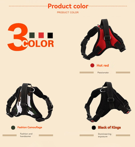 Di lusso Cross-Border stile gilet pettorina posteriore imbracatura per cani di grossa razza Labrador cane guinzaglio corda di trazione universale Pet pelliccia - Product Image 6