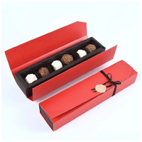 Boîte d'emballage de chocolat de luxe personnalisée en gros avec ruban, boîte cadeau pour chocolat
