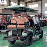 Voiture de golf électrique tout-terrain surélevée CAMP, véhicule à énergie nouvelle 6 places, personnalisable, avec moteur AC 7KW et batterie lithium-ion, pour le tourisme