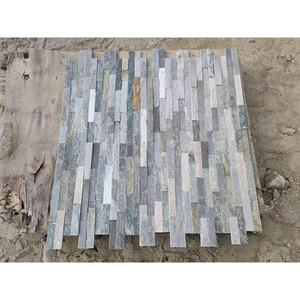 Cheap Price Wholesale Landscaping <strong>Grey</strong> <strong>Slate</strong> Rock Tile Natural Wall Stone Panel With Exterior/Interior Wall Stone - Product Image 4