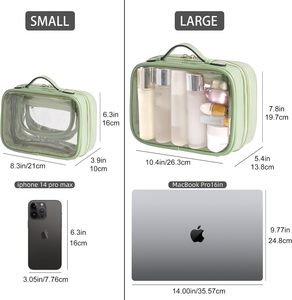 Custom Durable Reusable PVC Zipper Cosmetic Carry <b>Case</b> & <b>Makeup</b> Bag for Promotional and Retail Applications - Product Image 5