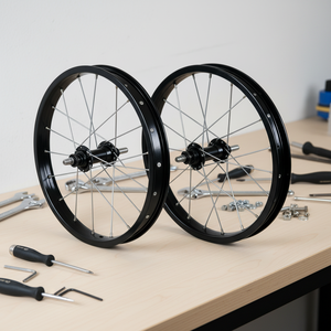 Llanta de <span class=keywords><strong>Bicicleta</strong></span> BMX para Niños de Aleación de Acero de Alta Resistencia, 12/14/<span class=keywords><strong>16</strong></span>/18/20/22/24/26 Pulgadas, Neumático Clincher, Freno V Delantero/Trasero, 20 Radios - Product Image 1