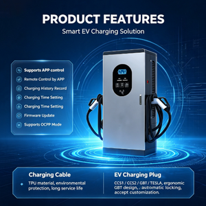 Station de recharge EV 360 kW personnalisée, fabrication directe usine, 35 ans d'expérience, chargeur rapide commercial OCPP IP54 GBT, sur pied - Product Image 4