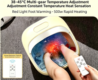 Masseur de pieds électrique portable de haute qualité avec thermostat pliable, affichage numérique, bain de pieds pour la relaxation