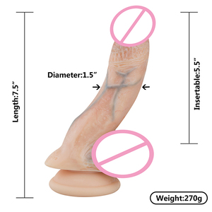 Dildo realistis besar dengan simpul untuk wanita mainan seks dengan bahan lukisan pembuluh darah dan pembuluh darah tahan lama untuk wanita - Product Image 6