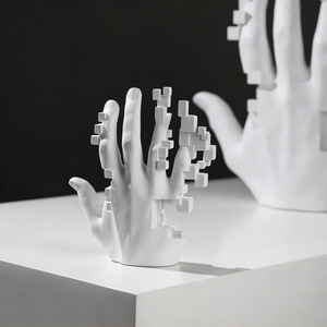 Meuble TV en résine de style italien minimaliste, ornements en forme de palmier, buffet, sculpture d'étude, pièce d'<span class=keywords><strong>art</strong></span>, pièce témoin, décoration douce - Product Image 4