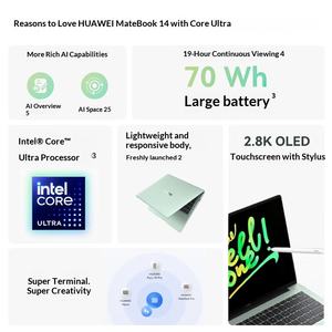 <span class=keywords><strong>Portátil</strong></span> <span class=keywords><strong>Huawei</strong></span> <span class=keywords><strong>MateBook</strong></span> de 14.2 Pulgadas, Edición Ultra Linux, Pantalla Táctil 2.8K, Ultrafino, Alto Rendimiento, Ligero, para Negocios - Product Image 2