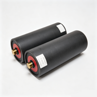 Rouleaux de convoyeur en acier au carbone résistant aux chocs et à l'usure, pour usage industriel, résistants au feu et à l'huile, norme ISO