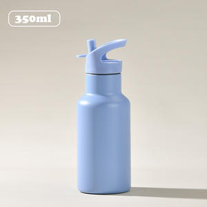 Logo personnalisé 12oz 350ml intérieur en acier inoxydable 316 tasse à vide flacon à buse portable avec couvercles à poignée - Product Image 6