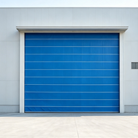 Grande porte souple flexible pour hangar, en tissu PVC, à empilage vertical, résistante au vent, pour hangar d'avions et chantier naval