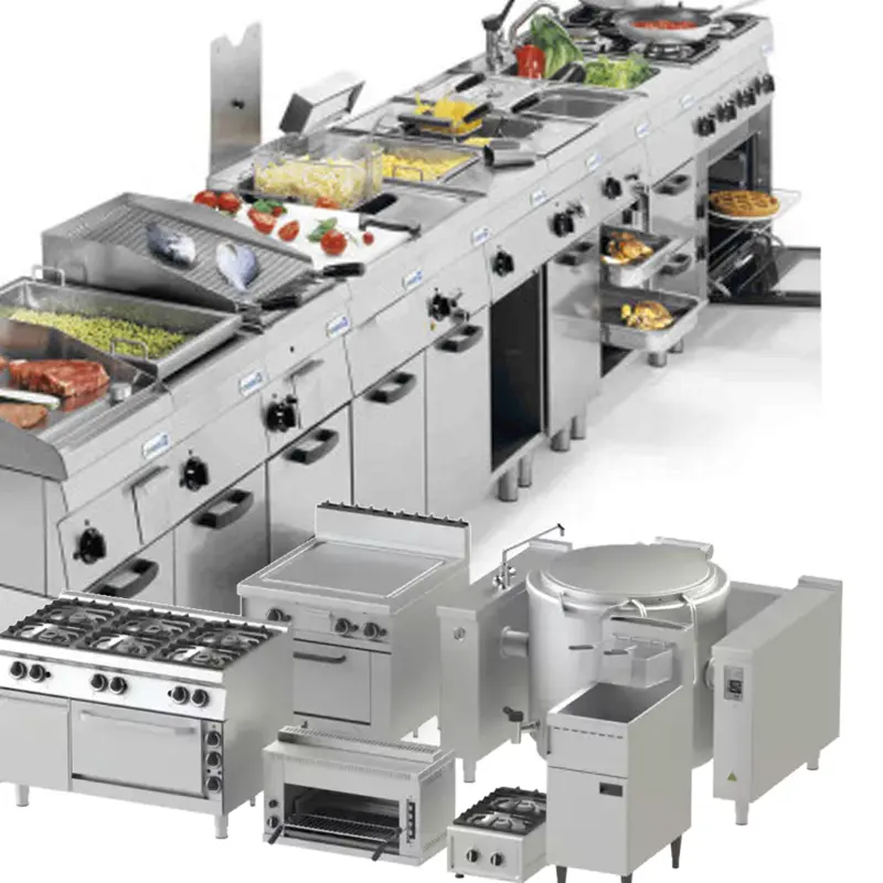 Hotel Commercial Catering Equipment Service Industrial Professional Guangzhou Cooking Fast Food Kitchen Restaurant Equipment