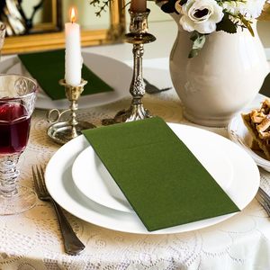 Sang Trọng Túi Gấp Giấy Dùng Một Lần Tùy Chỉnh Đám Cưới Khăn Ăn Mô Tùy Chỉnh Cocktail Khăn Ăn Cá Nhân Serviettes - Product Image 4
