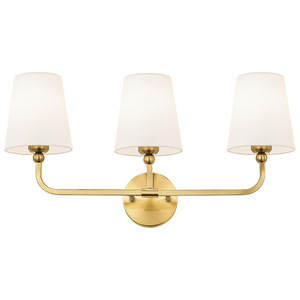 Modern <b>Wall</b> Lamp 3-<b>Light</b> E26 Led Copper Body White Shade <b>Wall</b>-Mounted Bathroom Bedroom Lighting - Product Image 5