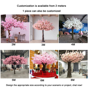 Arbre artificiel extra large de cerisier en fleurs, fausse plante de Sakura, écologique, haute qualité, taille personnalisable, pour fêtes, aménagement paysager <span class=keywords><strong>et</strong></span> <span class=keywords><strong>jardin</strong></span> - Product Image 4