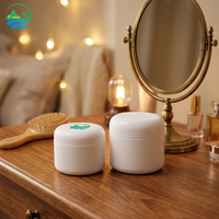 Pot à crème en forme de champignon de 5g à 50g, conteneur vide pour crème pour le visage, emballage pour soins de la peau, mini pot cosmétique en plastique PP pour crème pour les yeux