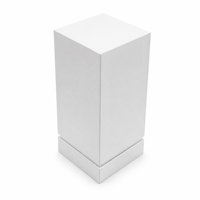 Boîte cadeau rigide blanche personnalisée avec revêtement UV et estampage à chaud pour parfums, cosmétiques et cadeaux d'affaires
