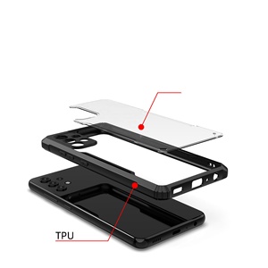 Étui de téléphone transparent 2021 pour Samsung <span class=keywords><strong>A32</strong></span> A72 A52 A02S 5G TPU PC Étuis de téléphone portable antichoc pour Samsung Galaxy <span class=keywords><strong>S21</strong></span> Plus - Product Image 4