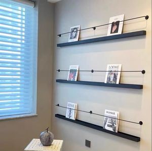 Estantería individual moderna montada en la pared para el hogar, comedor, oficina, dormitorio, muebles de apartamento, muebles elegantes para sala de estar - Product Image 5