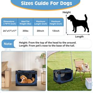 <b>Foldable</b> and Portable Travel Pet Kennel Travel Dog <b>Crate</b> Outdoor Cage Pet Carrier High Quality Portable Pet Tent Dog House Cage - Product Image 5