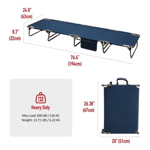 เตียงสนามพับได้แบบพกพา โครงเหล็ก รุ่น AB2107 ลดราคาพิเศษ - Product Image 4