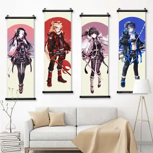 Wall Art Anime Canvas Demon Slayer Pictures Kochou Shinobu Painting Tomioka Giyuu Print Poster Hanging Scrolls decorazione della casa