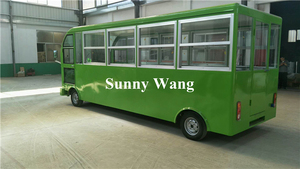 Camión de Comida Móvil Tipo Autobús OEM, Remolque de Comida Eléctrico, Camioneta de Venta de Hot Dogs Personalizada y Rápida - Product Image 4
