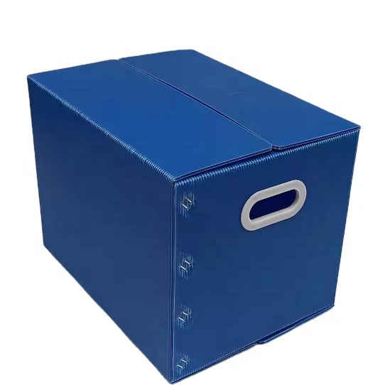 Custom Foldable PP Hollow Corrugated Plastic Boxes, Double-Wall Polypropylene Moving Storage and Shipping Containers