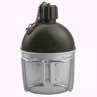 Échantillon gratuit : Gourde de sport pliable avec mousqueton pour voyage, camping, randonnée, pique-nique