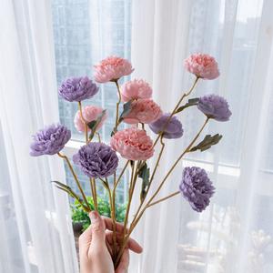 INS usine vent Macaron 3 Lu Lian Simulation fleur mur décor à la maison mariage tenant fausse fleur en tissu - Product Image 5