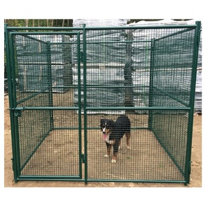 Fabrika yüksek kalite özelleştirilmiş toptan katlanabilir lüks büyük köpek sandık oyun parkı <span class=keywords><strong>run</strong></span> lüks köpek kulübesi - Product Image 6