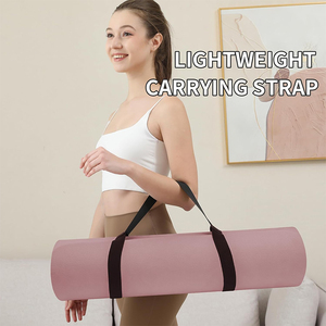 Tapete de <span class=keywords><strong>Yoga</strong></span> Personalizado de TPE Rosa de 6 mm, Impermeable, Ligero, <span class=keywords><strong>Grande</strong></span>, Apto para Hombres, Antideslizante para Exteriores, con Correa de Transporte - Product Image 5