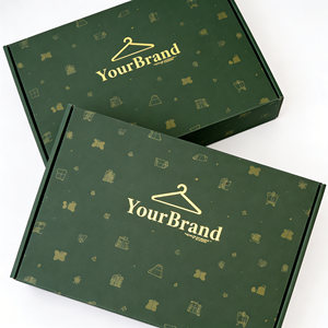 Boîte d'expédition pour vêtements, emballage personnalisé, boîte en carton ondulé E Flute découpée sur mesure, fabricant sur mesure - Product Image 2