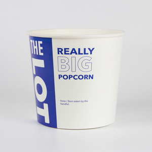 Công Suất Lớn Bỏng Ngô Bồn Tắm Tùy Chỉnh Thiết Kế Dùng Một Lần Giấy Bỏng Ngô Xô - Product Image 2