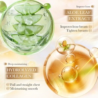 Masque en gel SADOER au collagène pour le raffermissement et le soin des seins, traitement nourrissant et hydratant pour la zone pectorale, formule douce, 17g chacun