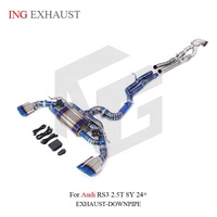 Système d'échappement complet en titane ING pour Audi RS3 8Y 2.5T 2024+ |   Pièces de réglage de performance Valvetronic ultra-légères en gros