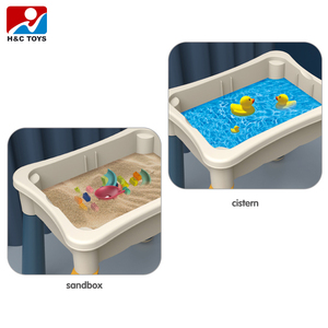 Bureau d'étude multifonctionnel, table <span class=keywords><strong>à</strong></span> manger, <span class=keywords><strong>bac</strong></span> <span class=keywords><strong>à</strong></span> <span class=keywords><strong>sable</strong></span>, <span class=keywords><strong>jeu</strong></span> de construction de 209 pièces, ensemble de jouets de table HC585942 - Product Image 3