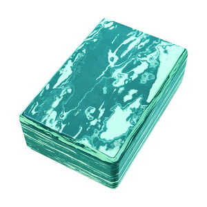 Ladyglow sinh thái thân thiện bán buôn tùy chỉnh mô hình mật độ cao dày Marbling bọt tập thể dục phòng tập thể dục EVA Yoga khối - Product Image 4
