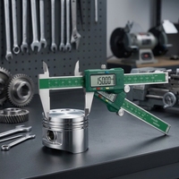 Pied à coulisse professionnel en acier inoxydable 150 mm, jauge de mesure numérique et manuelle haute précision pour usage industriel