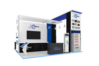 Stands d'exposition pour salons professionnels, modulaires, en aluminium et en tissu, dimensions personnalisées, installation facile