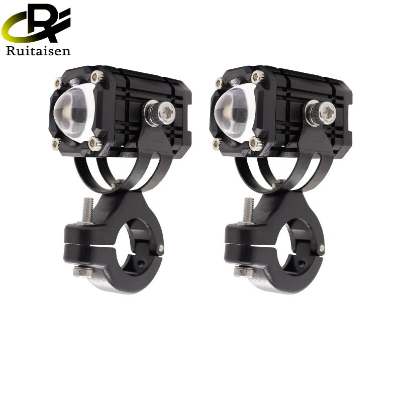 Светодиодная фара для мотоцикла, точечный рабочий свет, противотуманные фары для внедорожного вождения, фара для скутера, прожектор для автомобиля, мотоцикла, электрического автомобиля