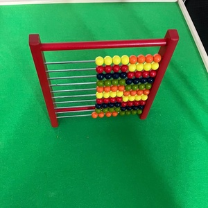 Máy tính kỹ thuật số đầy màu sắc Giá gỗ trẻ em mười số học bàn tính giáo dục đồ chơi học tập đồ chơi bằng gỗ bàn tính hạt đầy màu sắc - Product Image 5