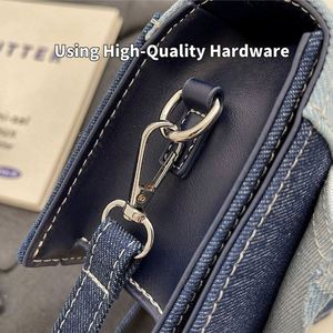 Latest Style Denim <b>Bag</b> Lightweight Handbag for Daily Travel Beach Outdoor Use - Product Image 5
