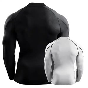 Abbigliamento Fitness da uomo Bodybuilding abbigliamento da corsa con elastico per il sudore attillato abbigliamento sportivo da palestra maglietta - Product Image 2