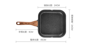 Sartén cuadrada antiadherente de alta calidad más vendida, sartén multifunción <span class=keywords><strong>para</strong></span> desayuno, bistec, huevo, parrilla <span class=keywords><strong>para</strong></span> barbacoa al aire libre, sartén Ford - Product Image 5