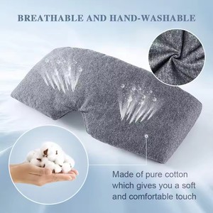 Masque de sommeil en coton, MOQ à partir de 100 pièces, 100% occultant, design sans pression pour les dormeurs latéraux et l'utilisation nocturne - Product Image 4