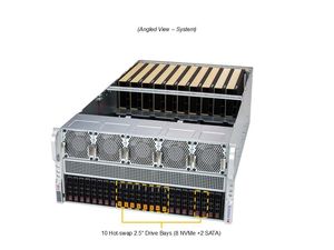 Servidor en Rack AS-5126GS-TNRT2 5U para GPU, Doble AMD EPYC 9005, DDR5, PCIe 5.0, 10 GPU, Plataforma HPC para Entrenamiento de IA, en Stock - Product Image 4