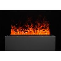 Vapeur d'eau électrique 3D à flamme LED, 800 mm, haute qualité, encastrable, en métal, pour décoration intérieure, luxe, remplissage manuel d'eau, couleur unique